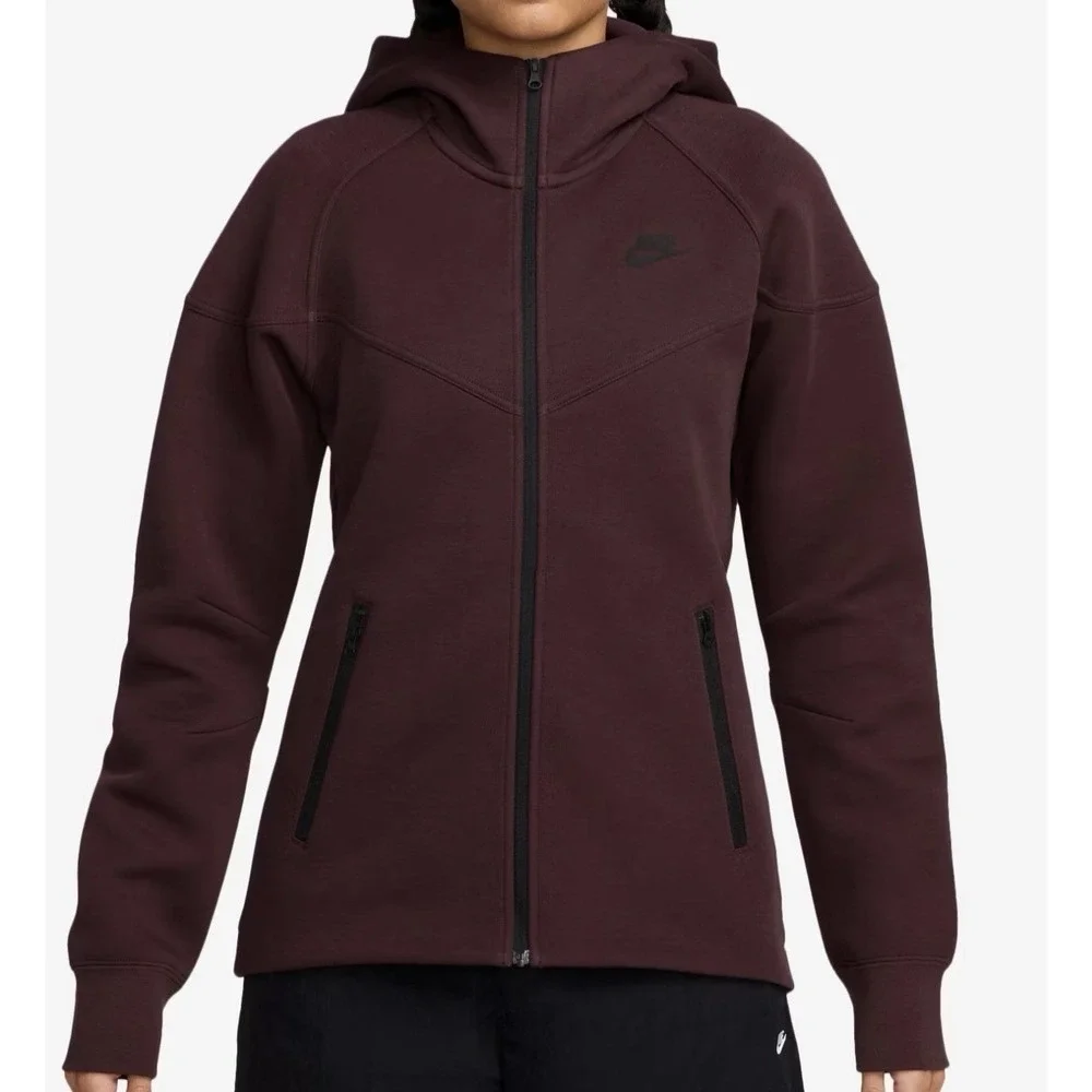 Nike Womens Small Sportswear Tech Fleece Windrunner Full-Zip‎ Hoodie Jacket $135